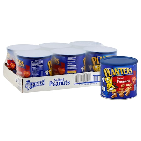 Planters Planters Salted Cocktail Peanuts 3.5 oz. Tin, PK6 10029000071503